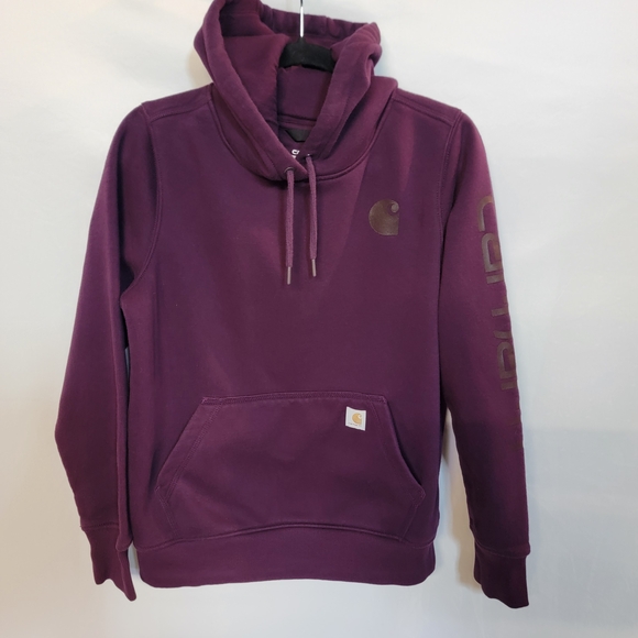 Carhartt Tops - Carhartt Women's Relaxed Fit Purple Hoodie